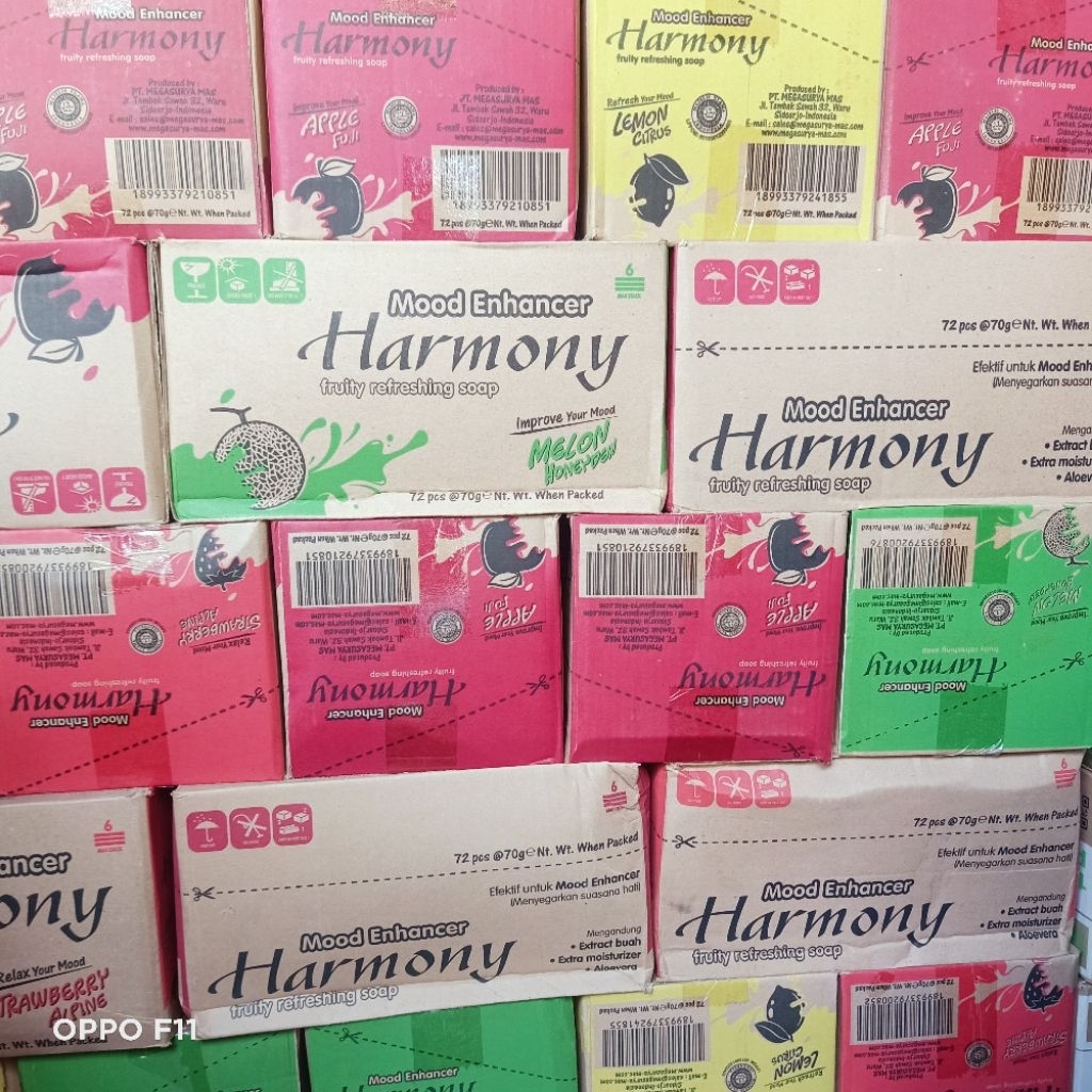 HARMONY SABUN MANDI BATANG 1DUS(72PCS)