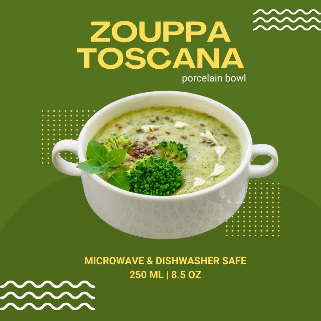 Zouppa Toscana Porcelain Bowl | Mangkok Sup Zuppa Keramik | Mangkuk Soup