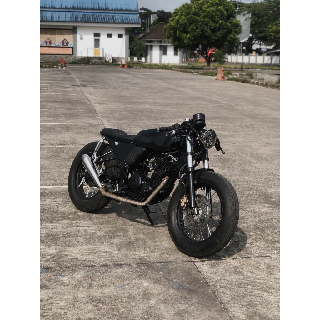 BISA COD CAFERACER YAMAHA BYSON STNK BPKB FAKTUR SURAT LENGKAP