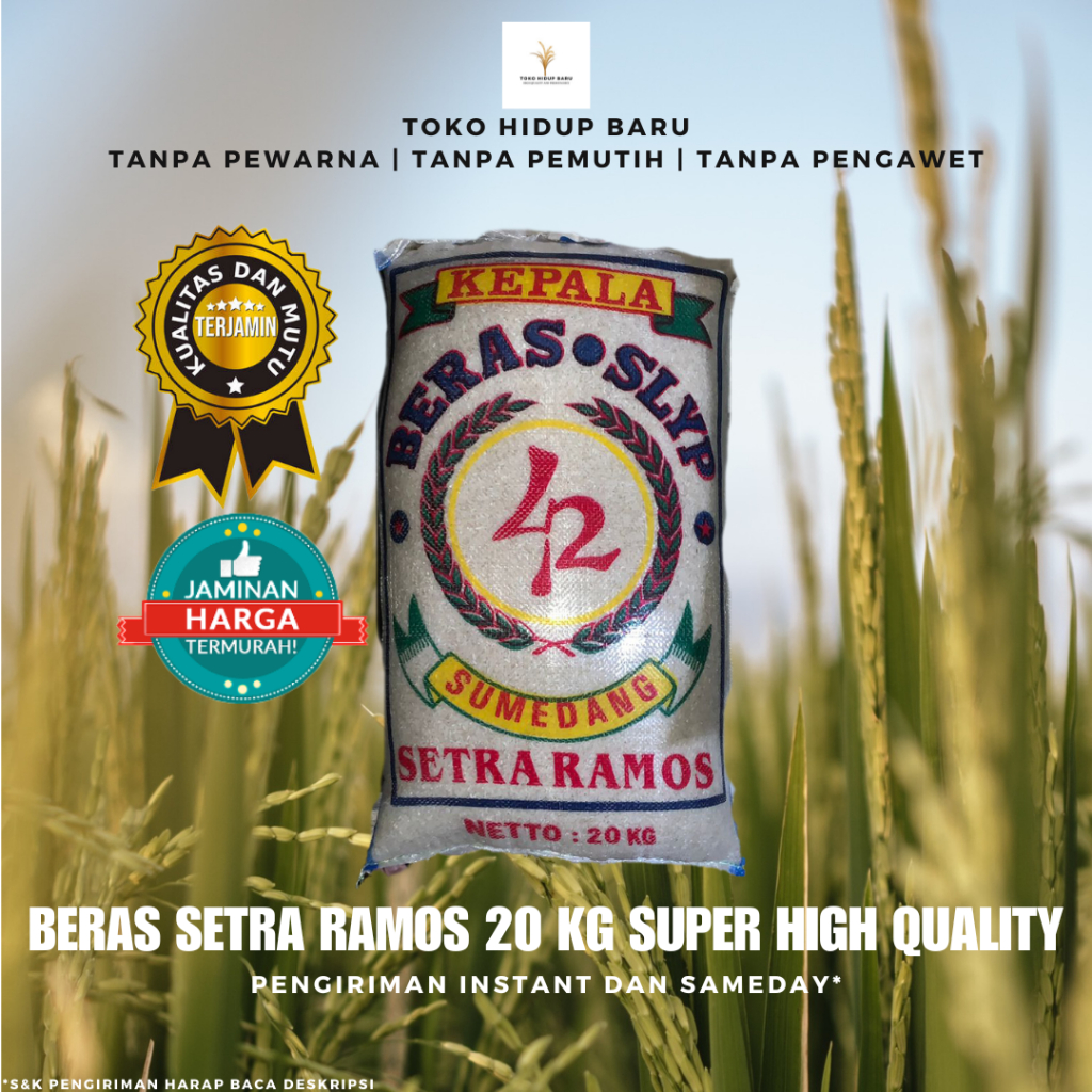 

(BEST SELLER) BERAS SETRA RAMOS SUMEDANG CAP "42" TOP QUALITY