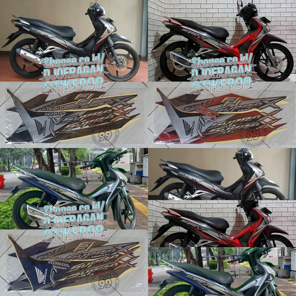 Striping Honda Supra X 125 Helm in 2012 Stiker Sticker Lis Supra x Helm In 2012 125 Fi