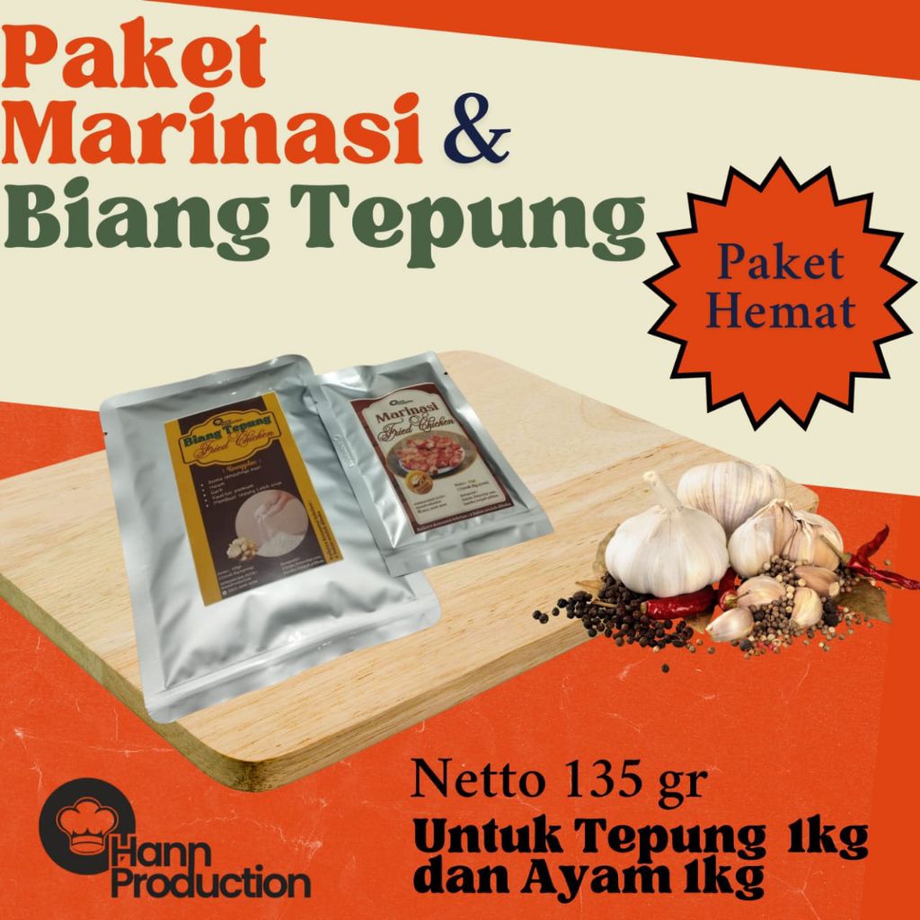 

Paket Marinasi dan Biang tepung 135gr