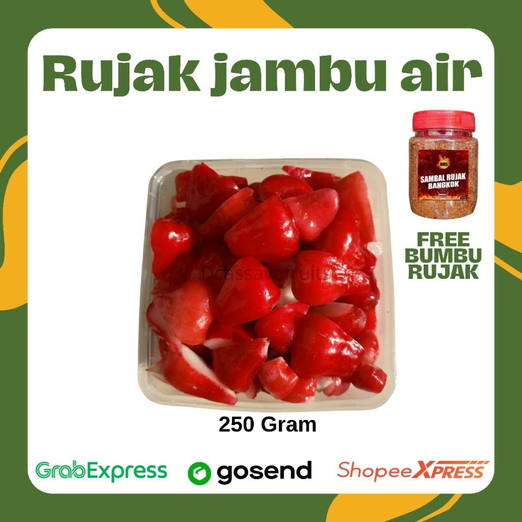 

Rujak jambu air free sambal