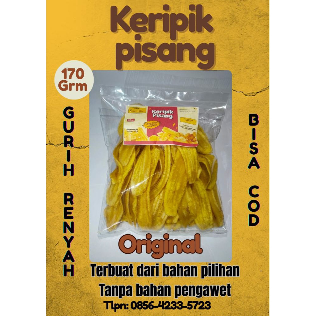

keripik pisang original 170grm