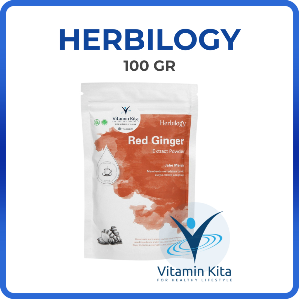 

HERBILOGY RED GINGER EXTRACT POWDER 100GR BPOM UNTUK KEKEBALAN TUBUH