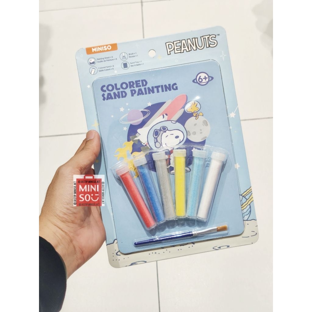 MINISO 🆕 Colored Sand Painting SNOOPY Collection (the Little Space Explorer)