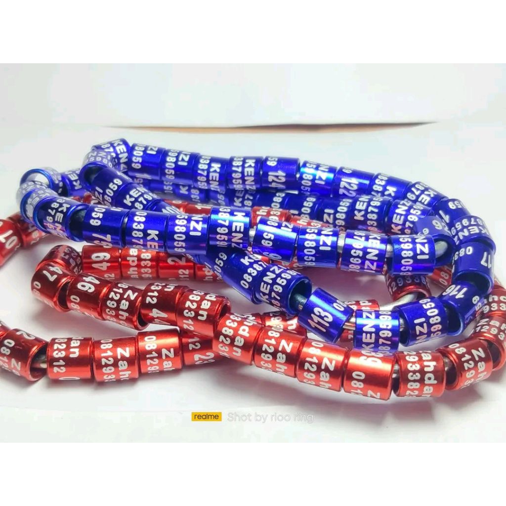 RING CUSTOM 25 BIJI KENARI MURAI PERKUTUT MERPATI LB DLL LASER STANDARD