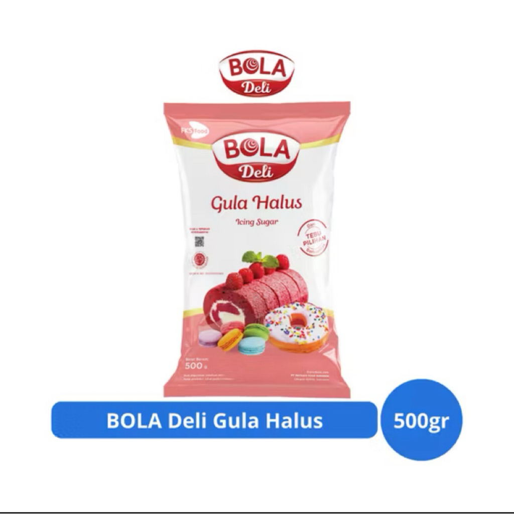

BOLA Deli Gula Halus 500gr – Icing Sugar Lembut untuk Kue Sempurna
