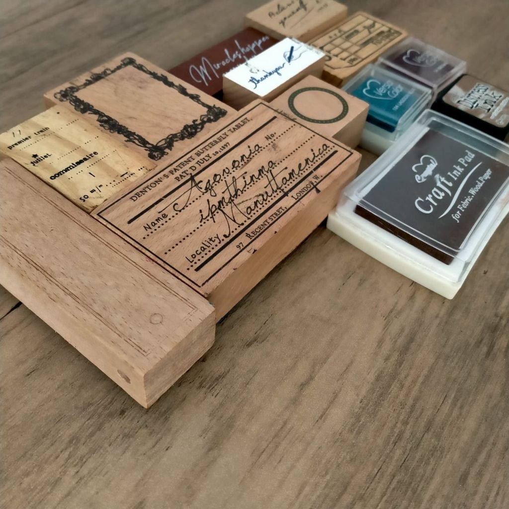 

DETASH CULUCU_AJA wooden stamp / ink pad