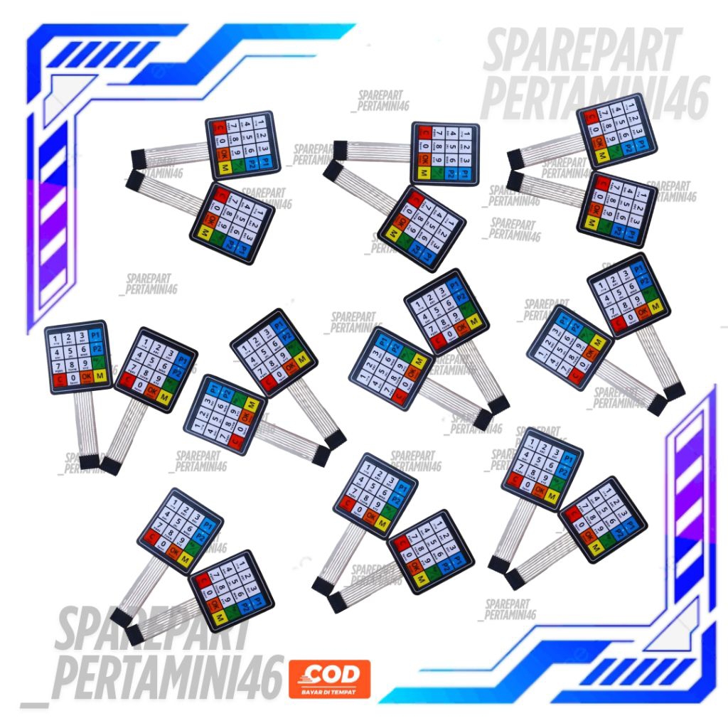 Keypad Pom Mini Digital Pertamini Custom Laminasi Pertamini Digital