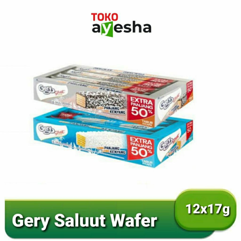

Gery Saluut Wafer 17.5g - 1 Kotak isi 12 pcs