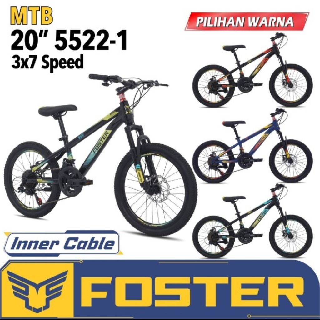 Sepeda MTB 20 FOSTER Ukuran 20 Inch