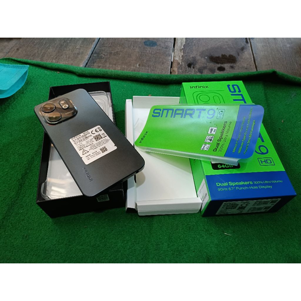 Infinix smart 9 baru buka kotak ya ram 8gb 64gb fullset segel aman