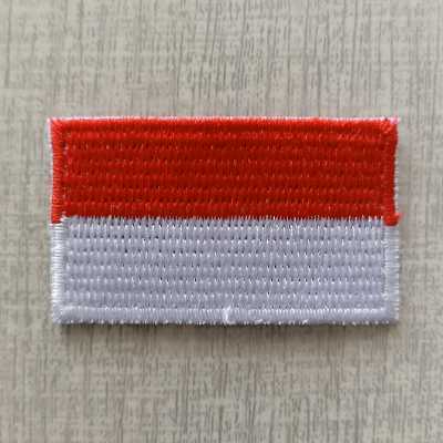 patch bordir bendera merah putih,bet bendera,emblem bordir bendera merah putih,badge patch bordir