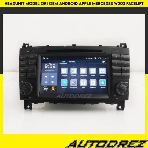 '' Head Unit HeadUnit Model Ori OEM Android Apple Mercy Mercedes C W203 Facelift ''04-''07 ''