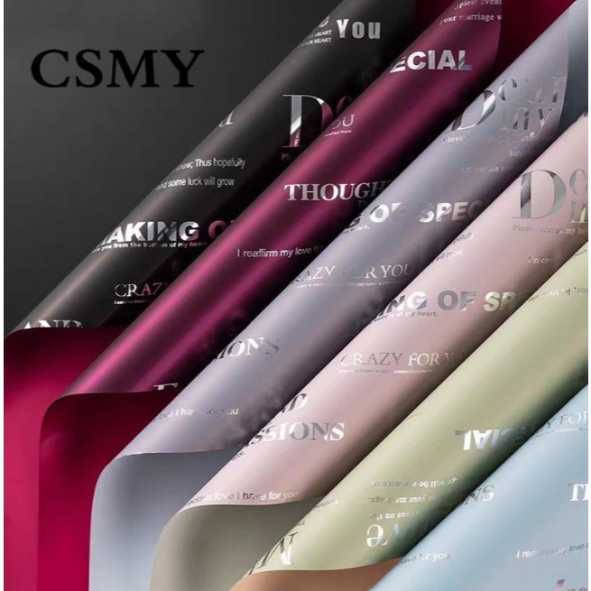 

Flower Wrapping Cellophane Paper Kertas Buket Bunga Bouquet Florist Lembaran