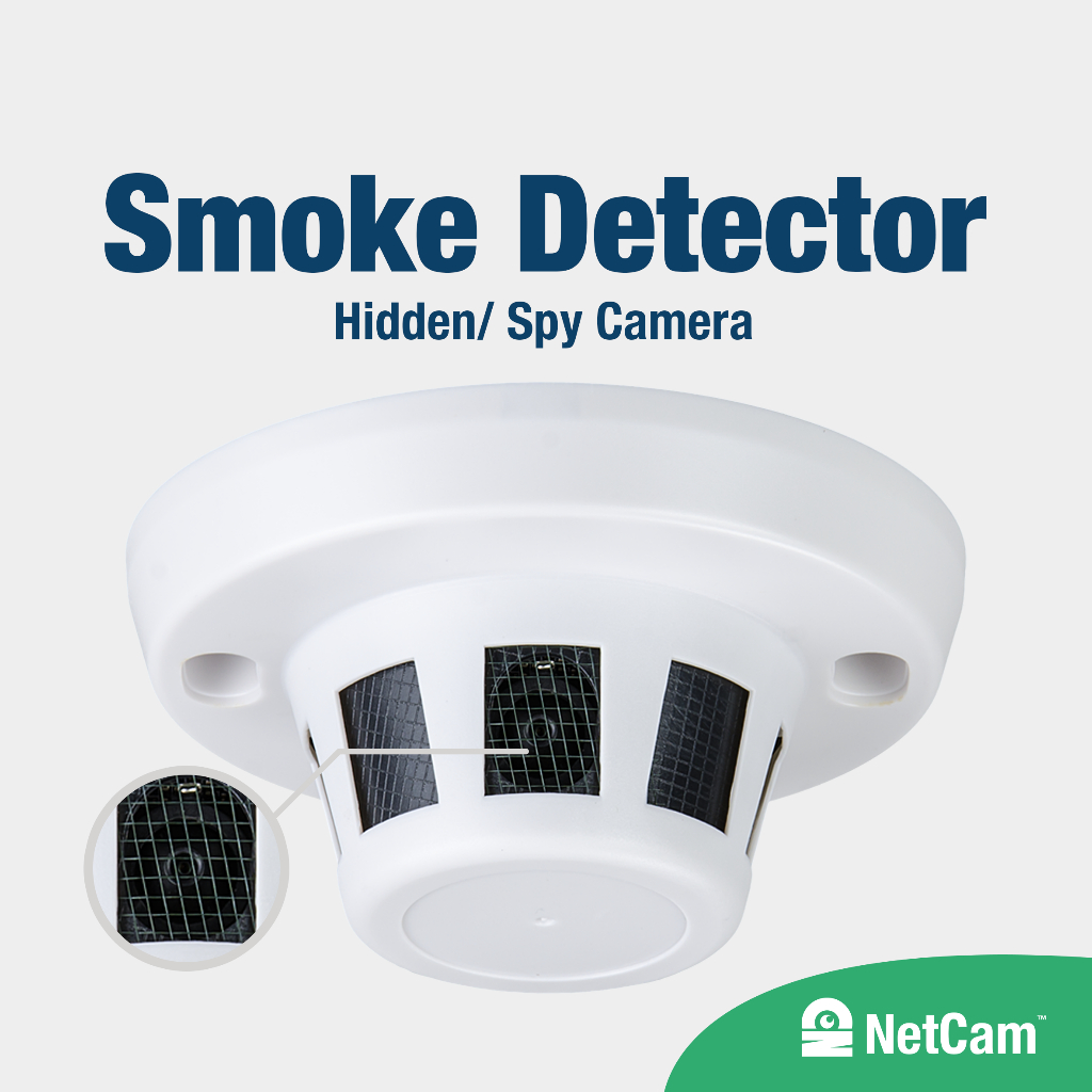 SMOKE DETECTOR CAMERA CCTV HIDDEN SPYCAM CAMERA 2.43MP - HD TVI