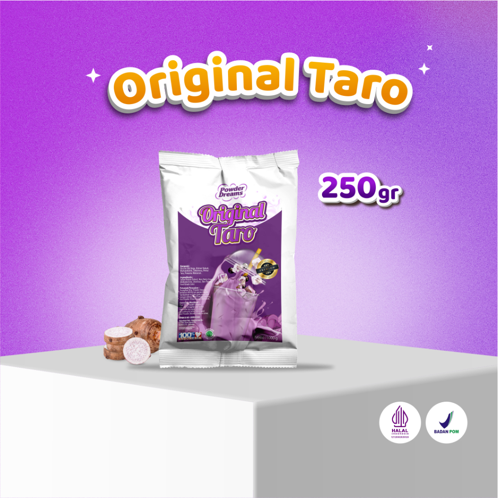 

Powder Dreams - Bubuk Minuman Rasa Taro 250 Gram Reguler