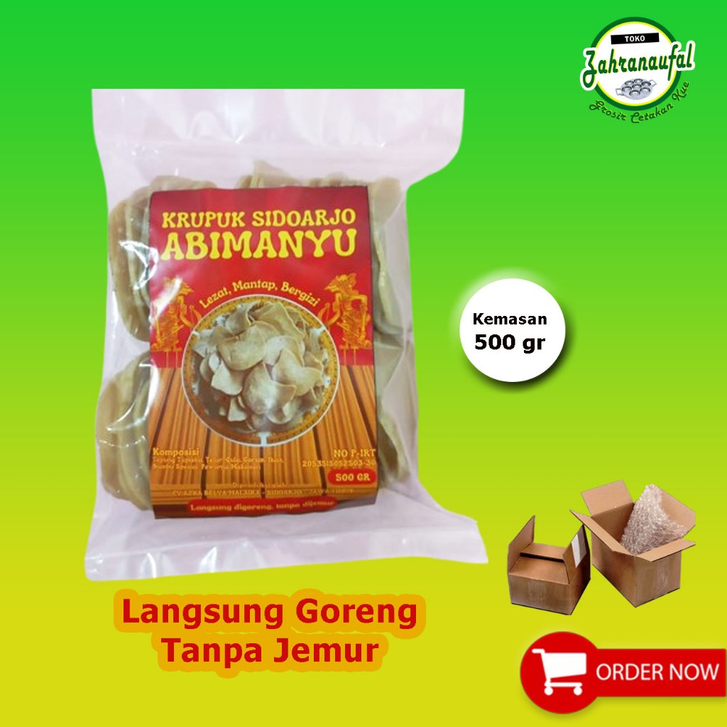 

Kerupuk Udang Mentah Istimewa Sidoarjo Tanpa Jemur