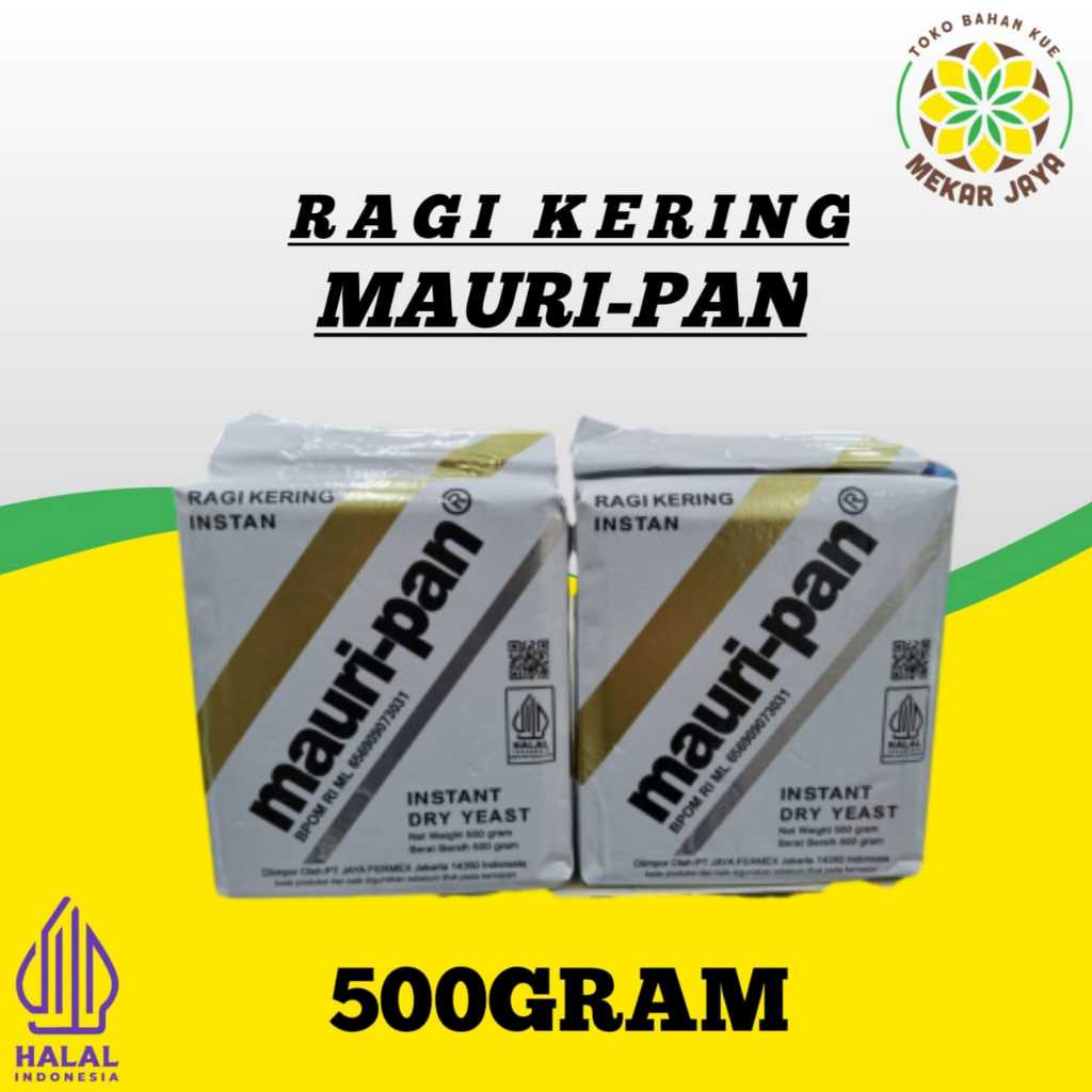 

Mauri-pan Instant Dry Yeast - Mauripan Ragi Kering Instan 500gr