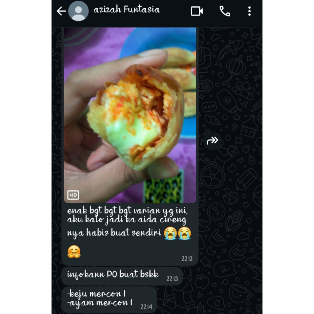 

Cireng ayam keju mercon