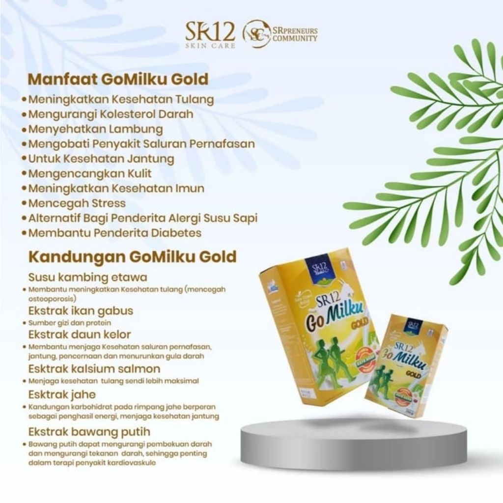 

Susu Etawa Go milku Gold Sr12 sachet