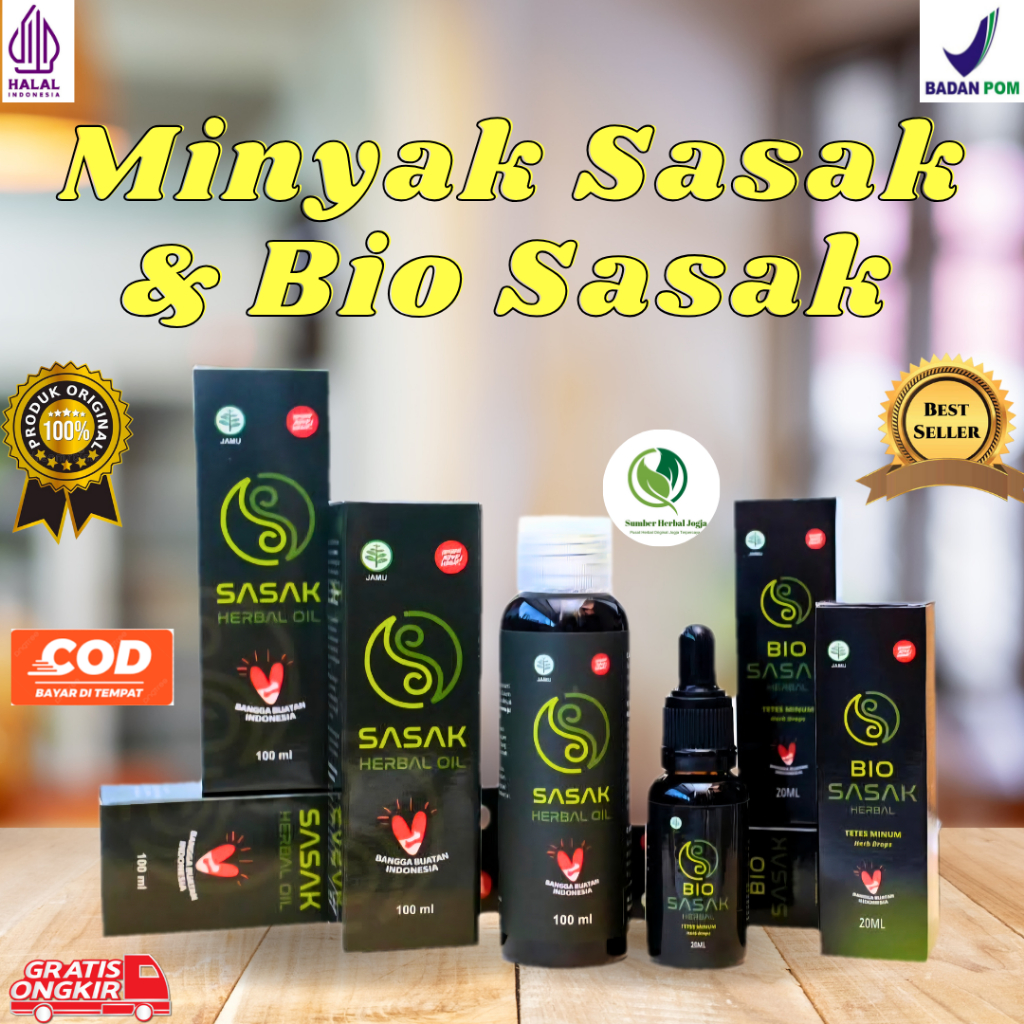 Sasak Herbal Oil 100 ML Original 100% ll Bio Sasak Asli Dari Bali Bisa Kirim Instant COD
