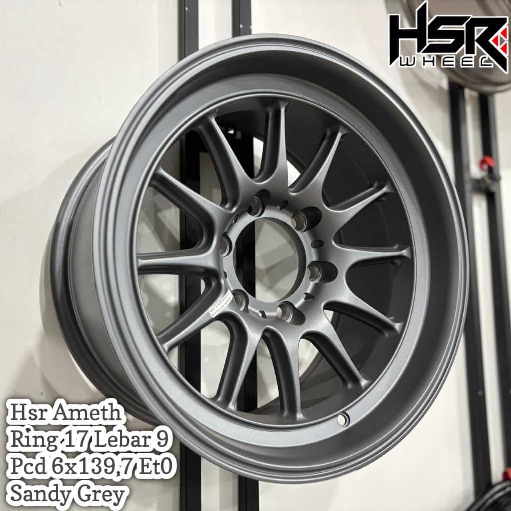 velg hsr ameth r17 h6 untuk pajero, fortuner, hilux, triton, l300 dll velg racing ring 18
