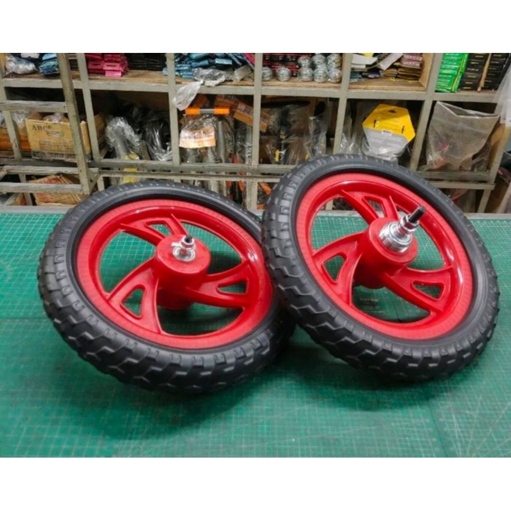 velg ban sepeda anak plastik roda mati ukuran 12 genio