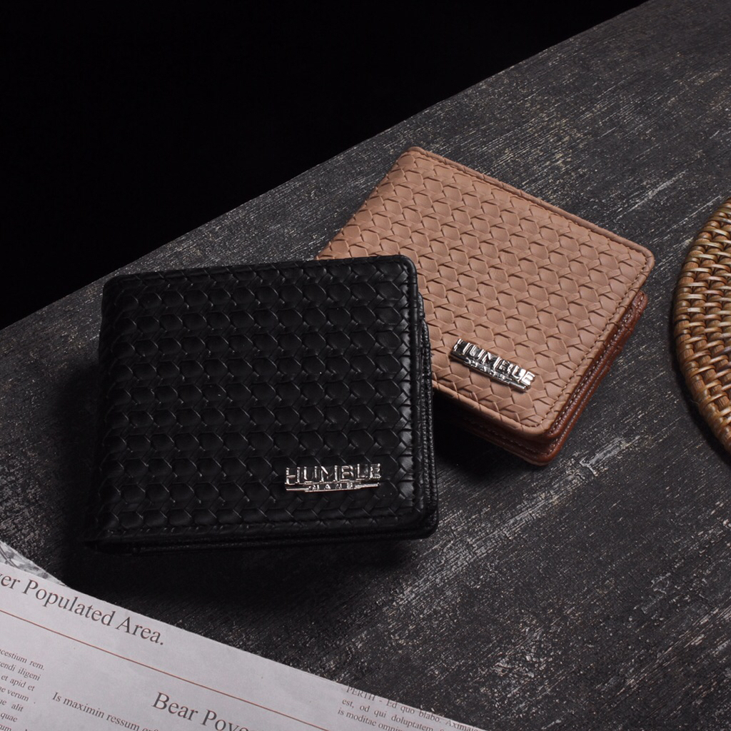 Feetslove Official - Dompet Pria Bahan Kulit PU Premium Motif Tikar - Pedro Wallet