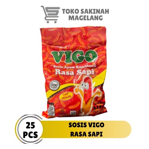 

VIGO Sosis Ayam Kombinasi Rasa Sapi isi 25pcs 312gr / Sosis Vigo