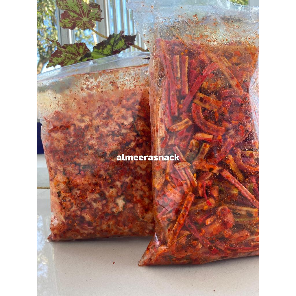 

PAKET HEMAT[BUNDLING 2PCS] SEBLAK KERUPUK JAAT BETON+KERUPUK BINTANG PEDAS DAUN JERUK