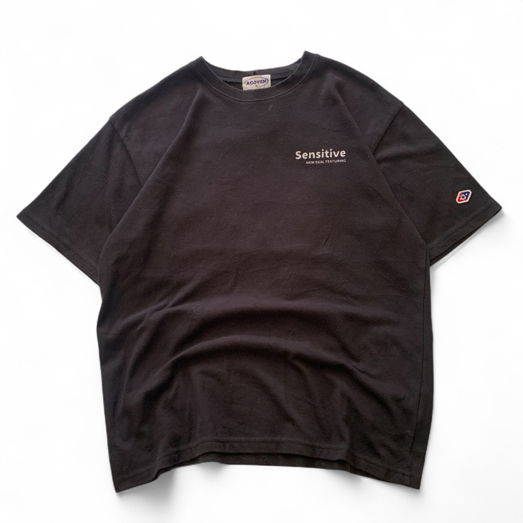 Kaos ACOVER Overfit Black Backprinted