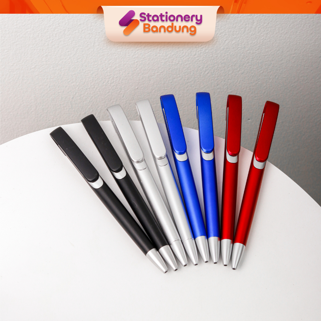 

Ballpoint Pena pulpen Clip Bolpen Klip Murah Souvenir Pernikahan Acara promosi perusahaan model cetek tinta hitam beragam warna