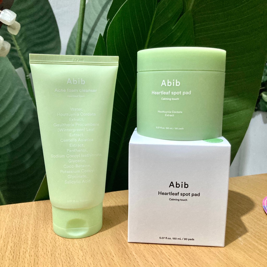 Abib heartleaf pad + acne foam cleanser