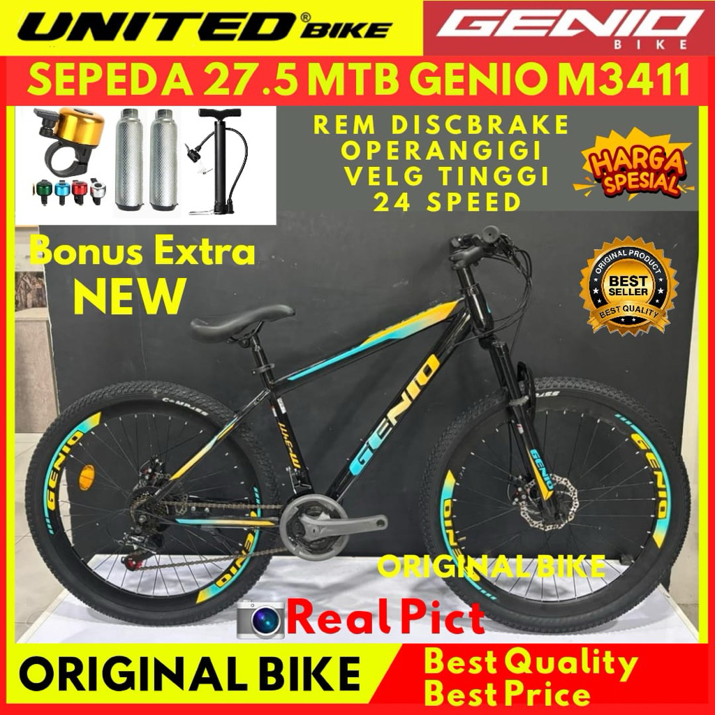 Sepeda Gunung MTB 27.5 Genio M703 M701 M3411 M573 By Unitedbike New