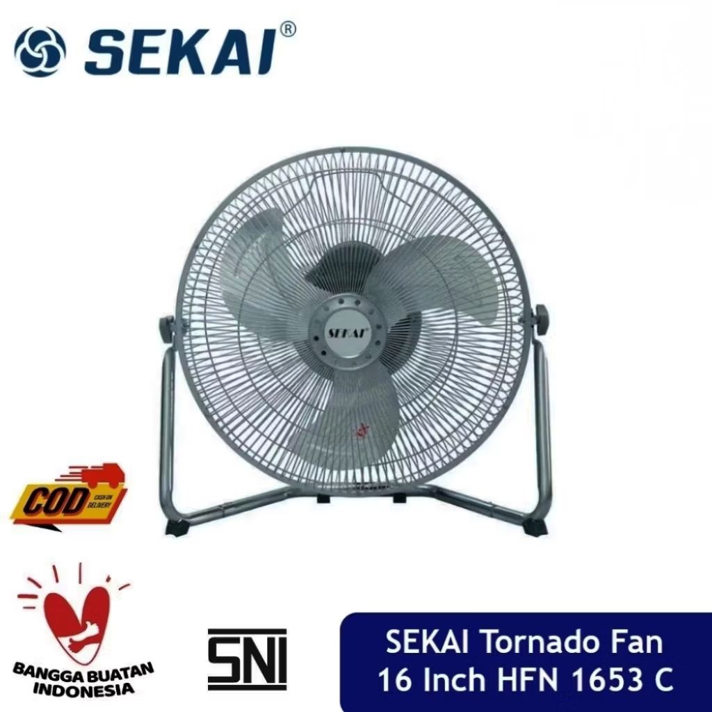 Kipas Angin Besi 16 inch Sekai HFN 1653C / Kipas Angin Meja Duduk 16" Hfn 1653 C / Desk Fan 16" Body