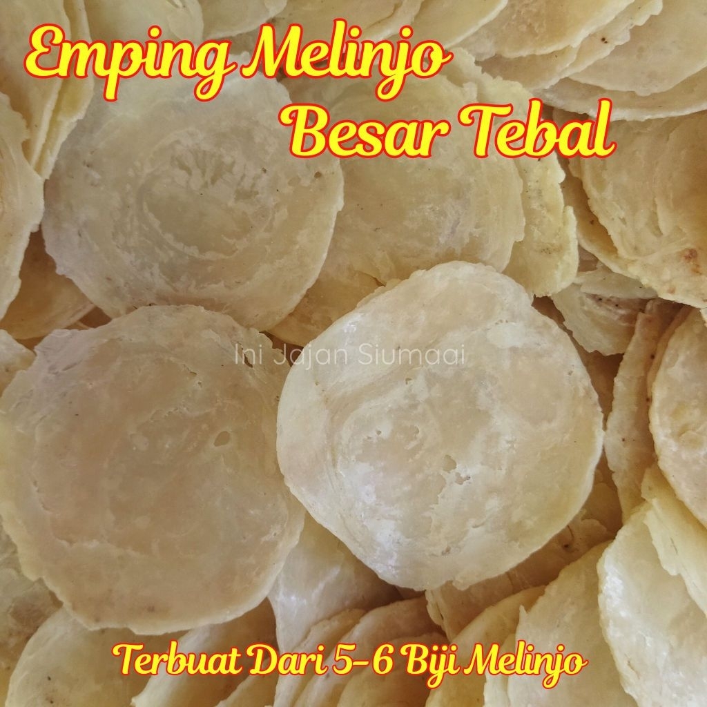 

Emping Melinjo Besar Mentah Kering Asli Super Premium 250 gram - Terbuat 5-6 Biji Melinjo