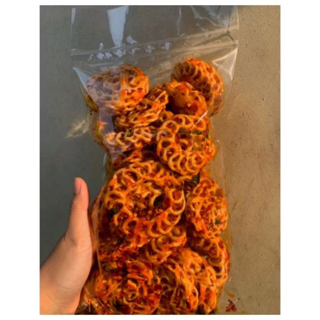 

Seblak kerupuk mawar pedas daun jeruk bumbu melimpah