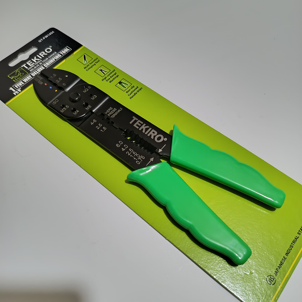 Tekiro Tang Crimping skun Kabel / Alat Crimping Kabel / Tang Potong Kabel Tekiro / Tang Skun