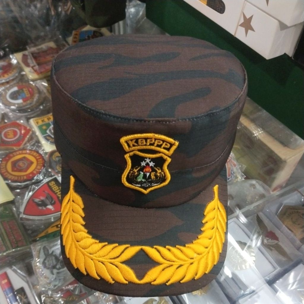 topi kbpp polri motif loreng komando exclusive