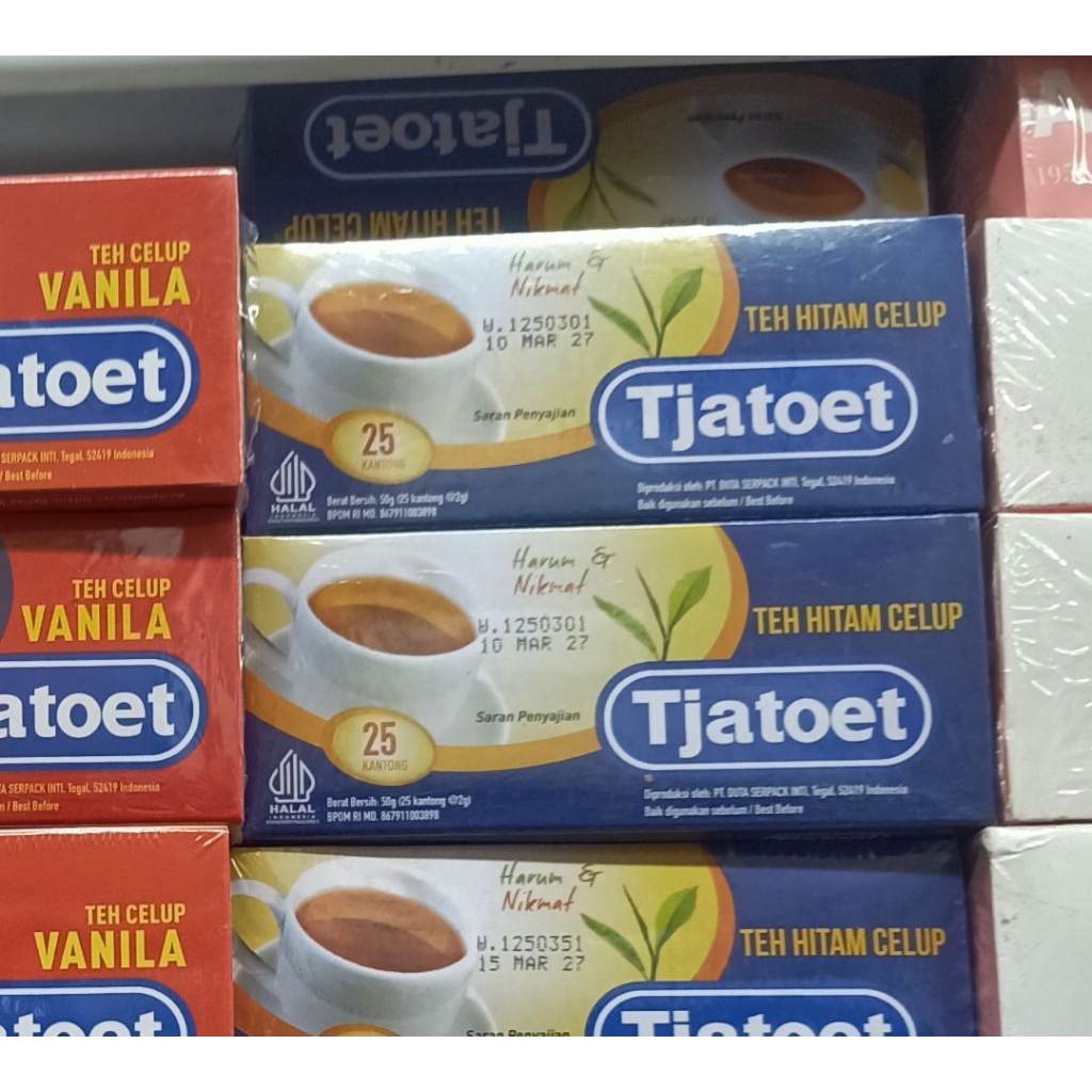 

Teh Hitam Celup Nikmat Tjatoet Black Tea Harum 25's