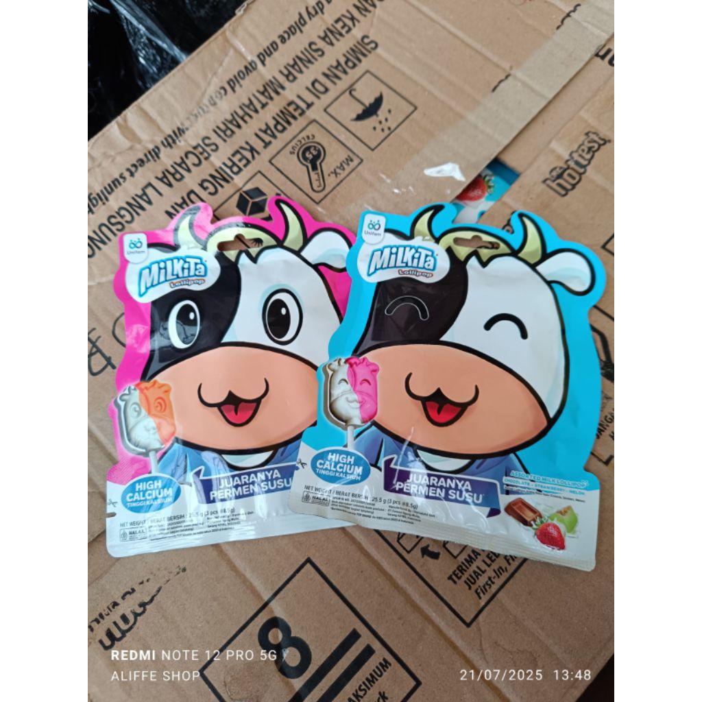 

1 pcs permen milkita lolipop isi 3×8,5gr -assorted milk lolipop