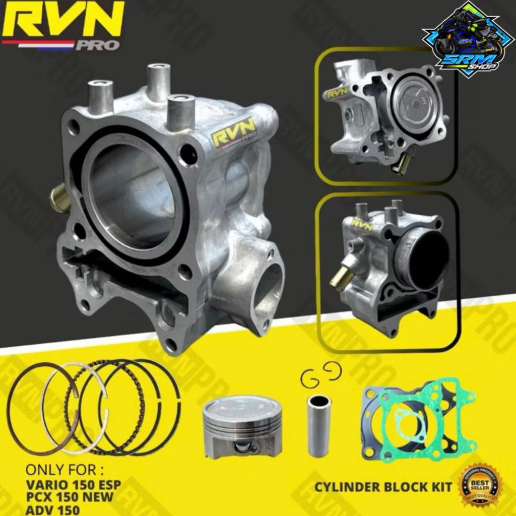 BLOK SEHER K59 KOMPLIT PISTON KIT VARIO 150 125 ESP LED PCX 150 NEW ADV 150 VARIO 125 LED TECHNO ORI