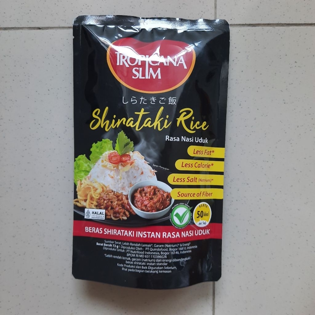 

EXP 2026 Tropicana Slim Shirataki Rice Rasa Nasi Uduk Beras Diet