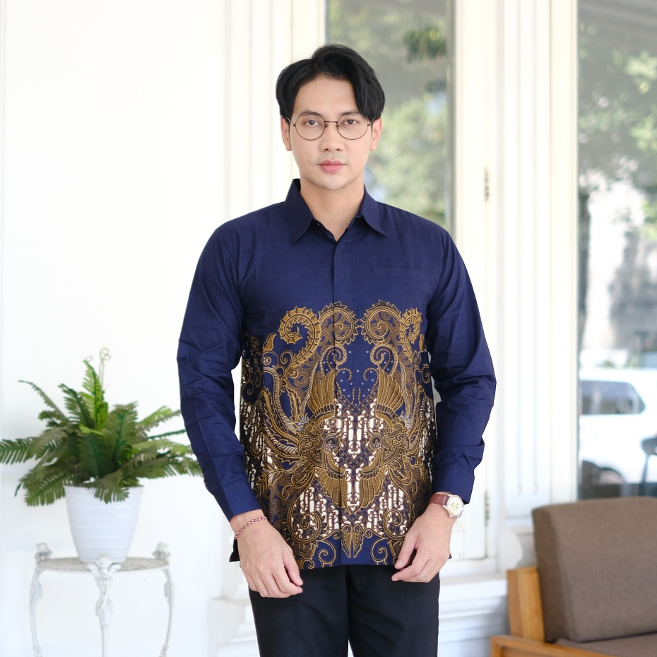 Batik Paundra Kemeja Panjang Furing Motif Pradipa