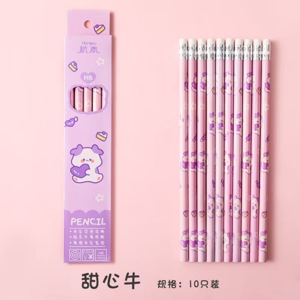 

Pensil Anak Lucu dengan Penghapus - Pensil Anak Satuan - Pensil Desain Cute