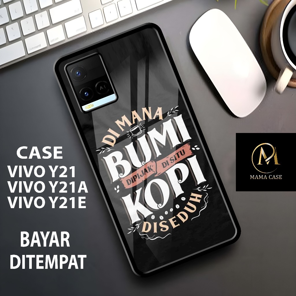 Case Hp VIVO Y21 Y21A Y21E Y21S Casing Glossy Case Qoutes Aesthetic - Case Glossy 2D Kilau