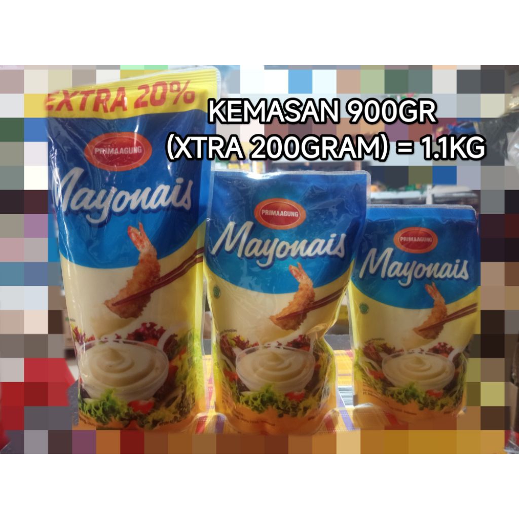 

Mayonais Original 1,1 Kg Prima Agung | Mayo Mayones Ori Extra 20% (1100gr) PrimaAgung