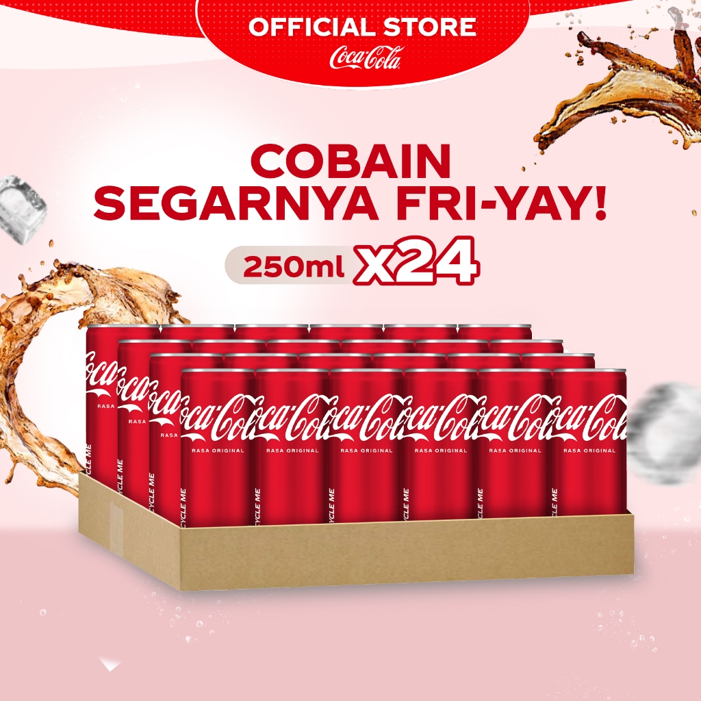 

Coca-Cola Minuman Soda Original - Kaleng 250ml x 24pcs